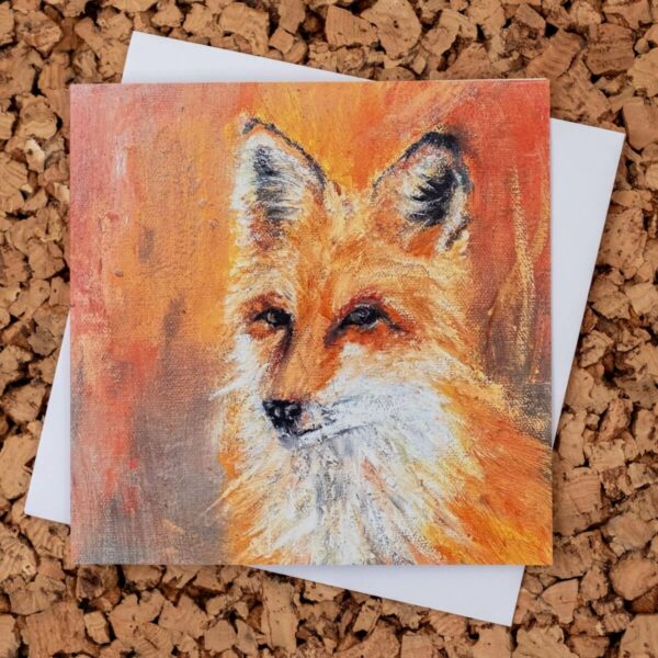Art card featuring fox